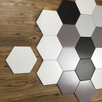 Small hexagonal tile floor tile 200*230 Black hexagonal brick small hexagonal brick gray hexagonal brick Nordic style wall tile