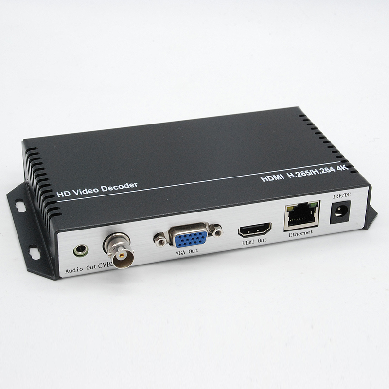 H 265 Multi-Channel Video Decoder HDMI CVBS VGA Low Latency HD 4K Web Video Live