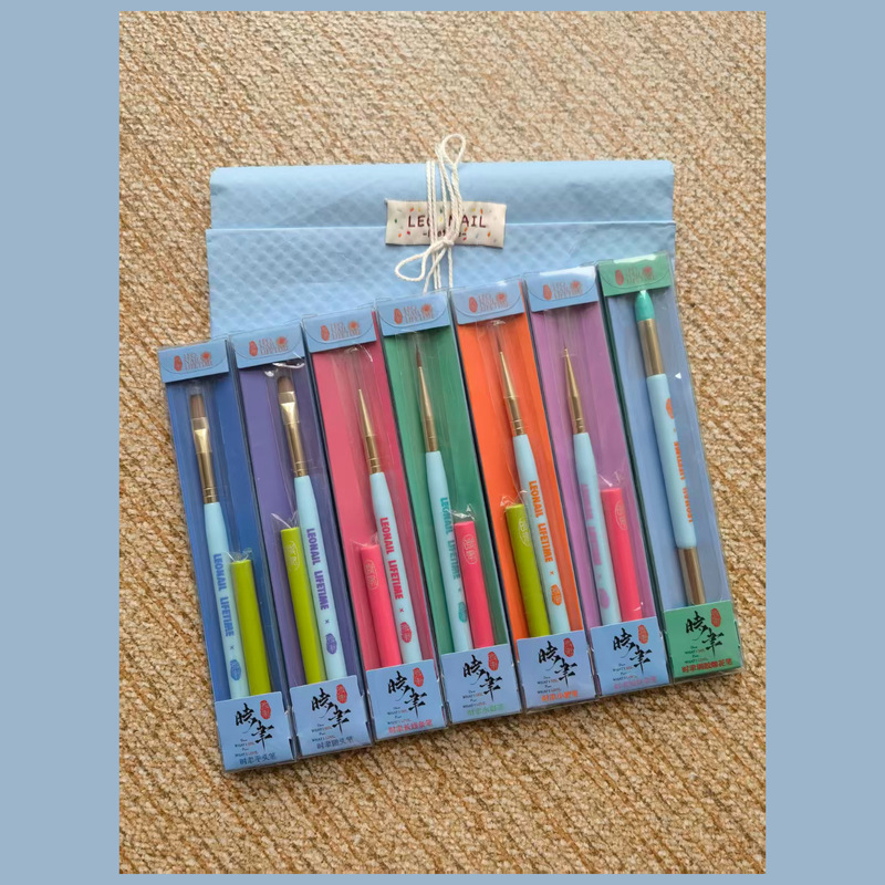 Mengcheng代理 Leo Teacher's Nail Art Pen, Painting Pen, Coloring Pen, Acrylic Pen Holder, Fragile, Please Do Not Disturb if Concerned
