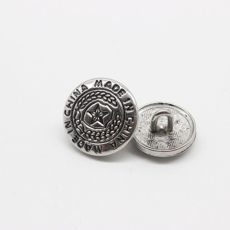 Metal Security Shirt Buttons, Trouser Pocket Buttons, Five-Pointed Star Buttons, Suit Jacket Buttons, Security Uniform Duty Buttons Metal Security Shirt Buttons, Trouser Pocket Buttons, Five-Pointed Star Buttons, Suit Jacket Buttons, Security Uniform Duty Buttons