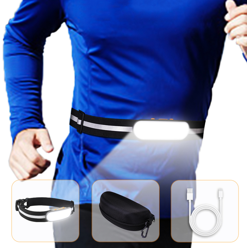 Night Running Light, Waist Light, Ultra-Long Battery Life, Rechargeable Floodlight, Red and White Light, Strobe Light, Lightweight Magnetic Desk Lamp, Work Light