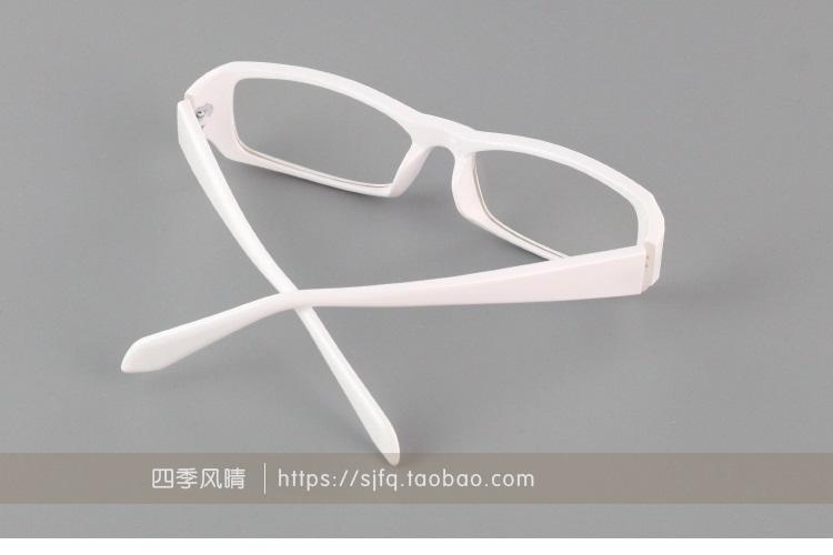 Thời trang chân rộng kính trắng gọng kính nữ cận thị khung trắng chân đen nam phẳng trong toàn bộ vuông đen chân trắng kính mắt lily