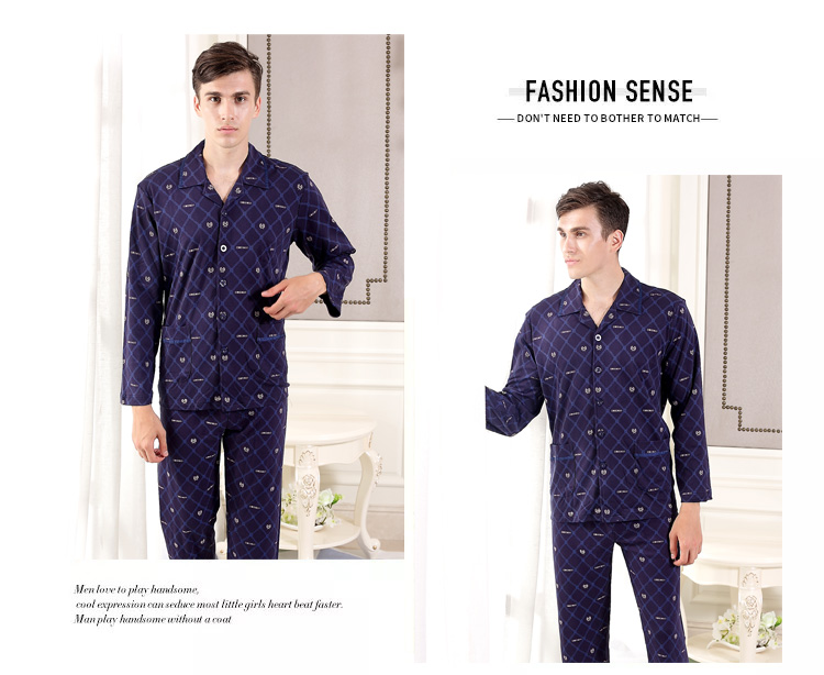 [Mã phá vỡ 钜 惠] Bộ đồ ngủ tiêu chuẩn Mỹ cotton nam dài tay phù hợp với mùa xuân và mùa thu có thể mặc đồ cotton kẻ sọc đồ bộ mặc nhà cao cấp hàn quốc