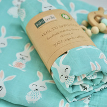 Newborn baby blanket gauze swaddling baby spring and Autumn quilt Childrens cotton bath towel 2-8 layers of soft towel