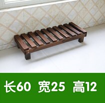 Balcony living room anticorrosive wood multi-level floor stepped single-layer flower shelf head single fleshy step wooden frame