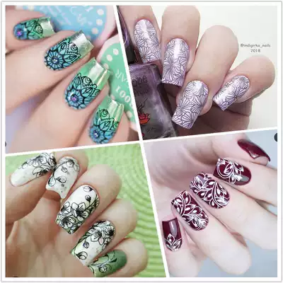 UR SUGAR nail printing board printing stencil tool steel plate painted nail round plate UR-S01-S19