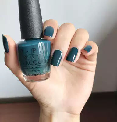 American OPI nail polish quick-drying September new Washington series retro autumn and winter color dark blue W53