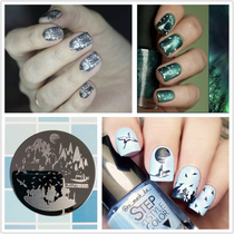 Zjoy nail art printing plate Printing template tool Steel plate painted nail art overprint Chinese style snowflake small round plate