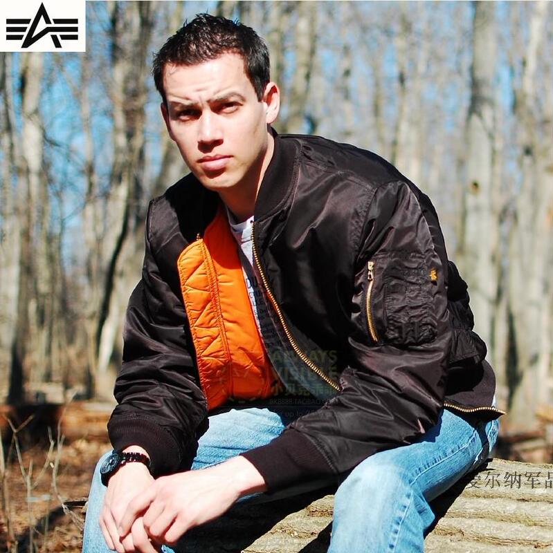 Alpha Alpha Ma1 Flight Jacket Men's and Women's Trendy Cotton Jacket Baseball Jacket Autumn and Winter Pilot Cotton Coat