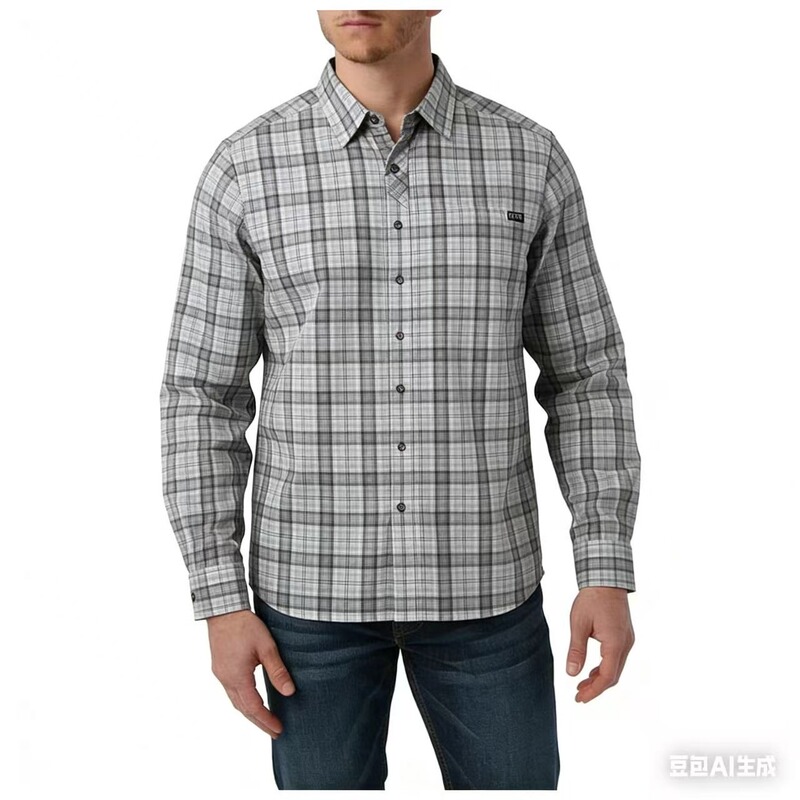 American 511 Plaid Shirt Men's Long-Sleeved Casual Shirt Outdoor Hiking Jacket 72494 Clearance Sale