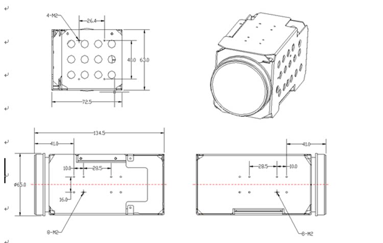 товар из китая 400万37倍星光高清网络机芯 星光网络机芯 sq-af4237 SQAF