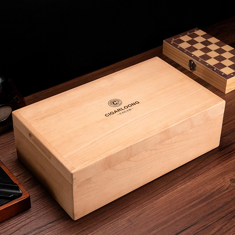 Cigarloong Cigar Humidor Spanish Cedar Wood Unpainted Mellow Cigar Box Cla-23Dep Cigarloong Cigar Humidor Spanish Cedar Wood Unpainted Mellow Cigar Box Cla-23Dep