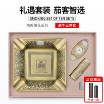 CIGARLOONG cigar cutter windproof lighter cigar ashtray portable cigar tool set gift box