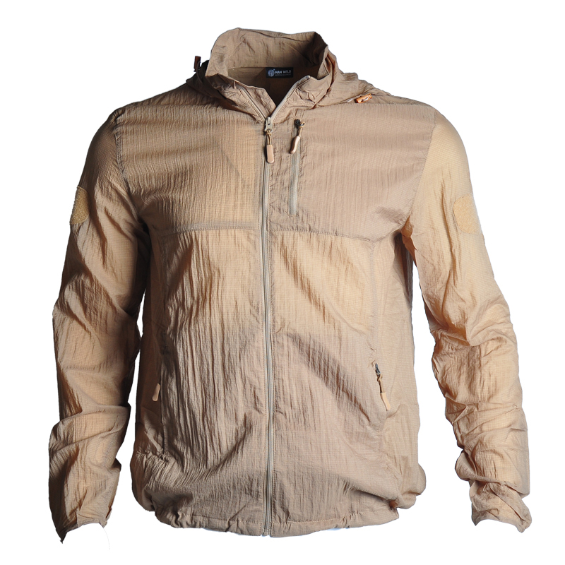Summer outdoor sunscreen clothing Men's skin clothing Women's ultra-thin quick-drying sports waterproof camouflage windbreaker jacket fishing clothing