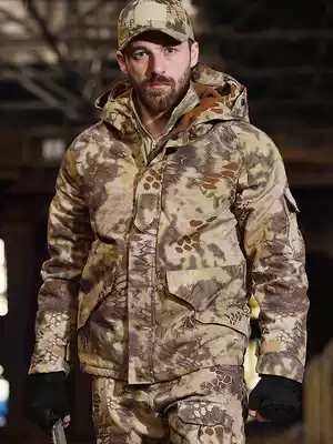Winter G8 camouflage suit three-piece padded tactical jacket Python CP velvet thickened waterproof and windproof