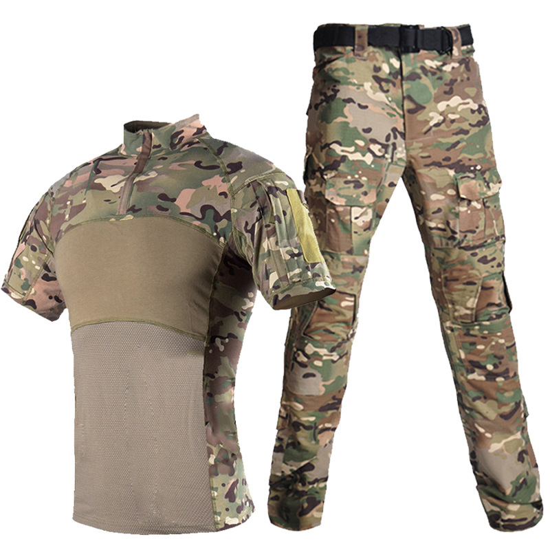 American Secret Service Frog Jacket half sleeves 2021 New short sleeves Army camouflated training to suit men's pure cotton genuine third generation