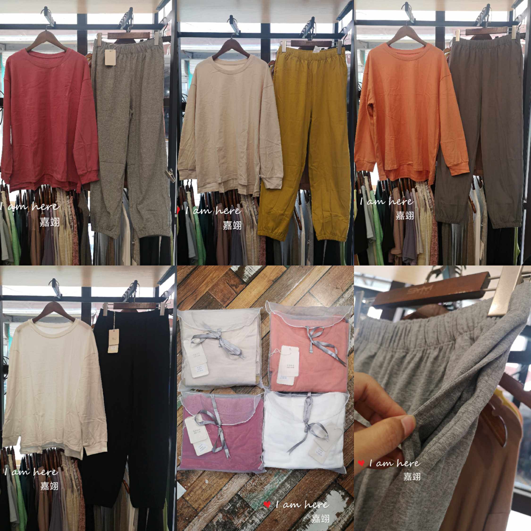 Zodanyi Home U. 1 small residence A1031 Ms pure cotton long sleeves tight harmonie bunches students can wear outside home clothes autumn-Taobao