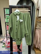 Casual fashion bow home clothing two-piece double-sided velvet long sleeve Korean version plus velvet pajamas women winter 1001