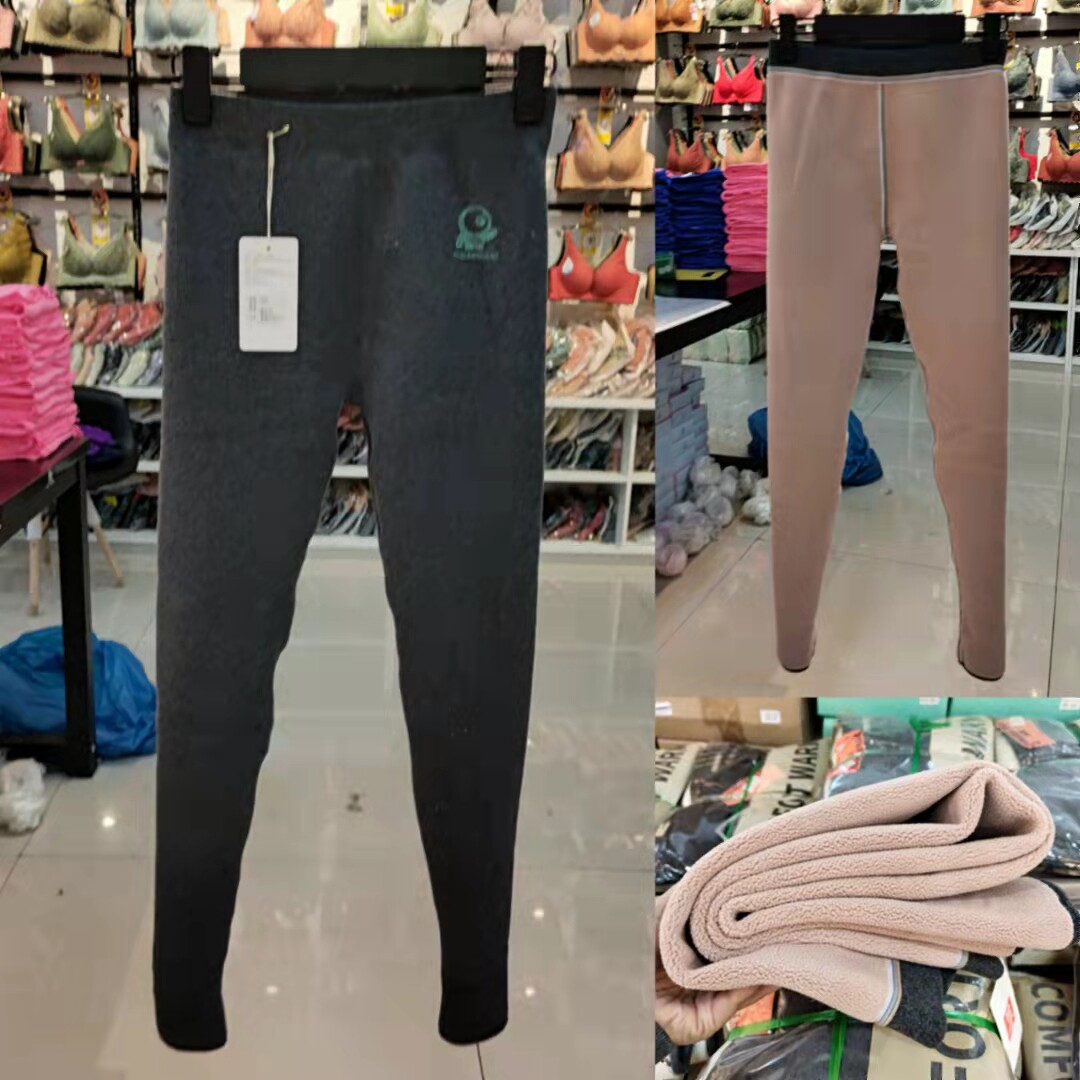 Gush thickened beating underpants autumn winter ladies cashmere comfort and warm fit with high waist flat tattooing small leggings 1319 -Taobao