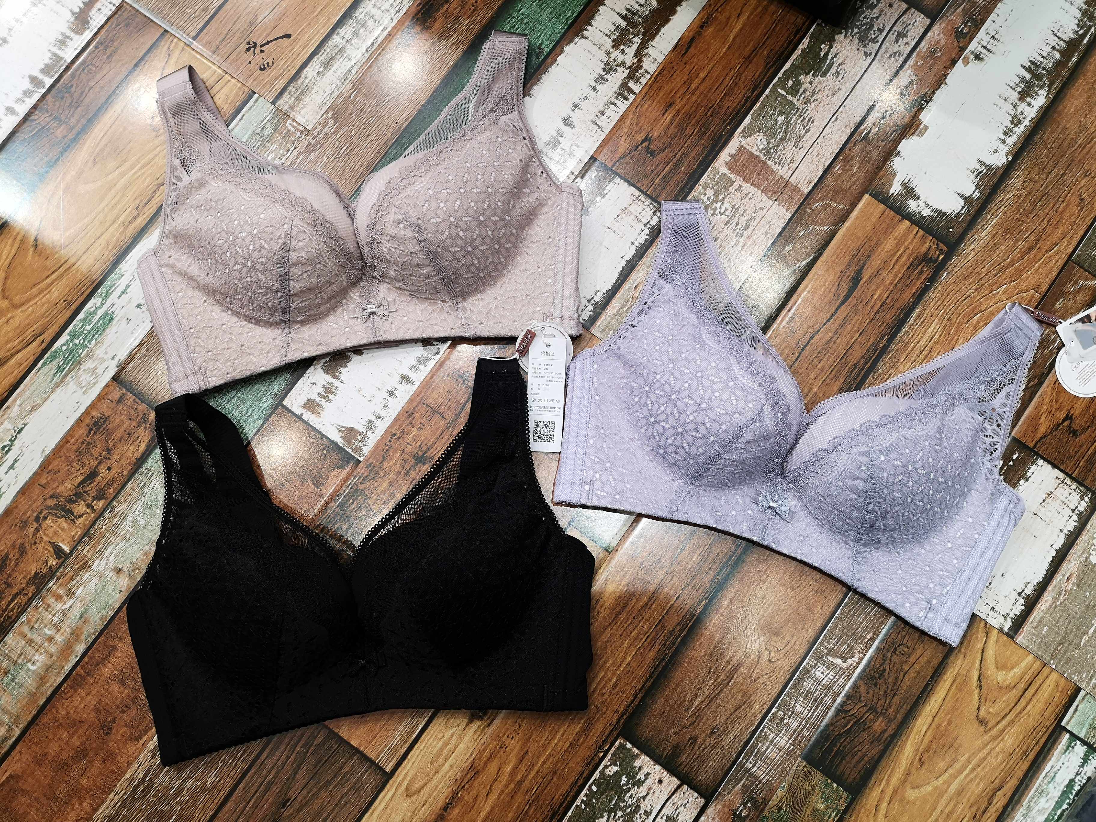 Meijie Family 2079 Sexy Poly-Style Women Underwear Breathable Large Cups Bra No Steel Ring C Cup Bra