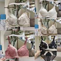 Love horse 822 no steel ring small chest gathering bra set B cup soft top underwear ladies comfortable lace bra