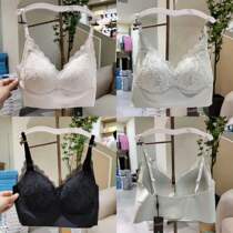 Beauty back comfortable seamless underwear Zhuo Yi Lan 8010 thin breast lace female sling bra French glossy Ice Silk