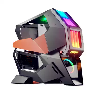 Bone Gigar Conqueror 2 generation full Tower e-sports game computer case water-cooled side transparent RGB lamp effect