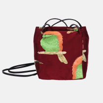 Brain cloth womens bag high-end bucket bag messenger bag ins new all-match Japanese retro niche tide brand cloth