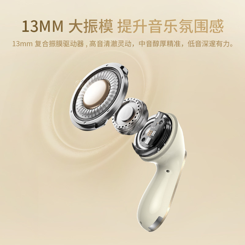 Yinengzhe Bluetooth Headphones Anc Active Noise Cancellation High-Quality Sound Semi-In-Ear Music Headphones Comfortable Wearing Experience*