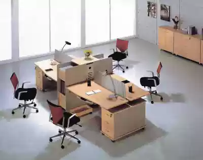 Chengdu four-seater desk combination desk staff table Tian Zi desk new special offer