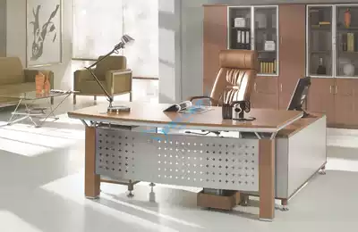 Modern board desk simple tow cabinet combination computer desk large class desk front desk reception table Chengdu direct sales