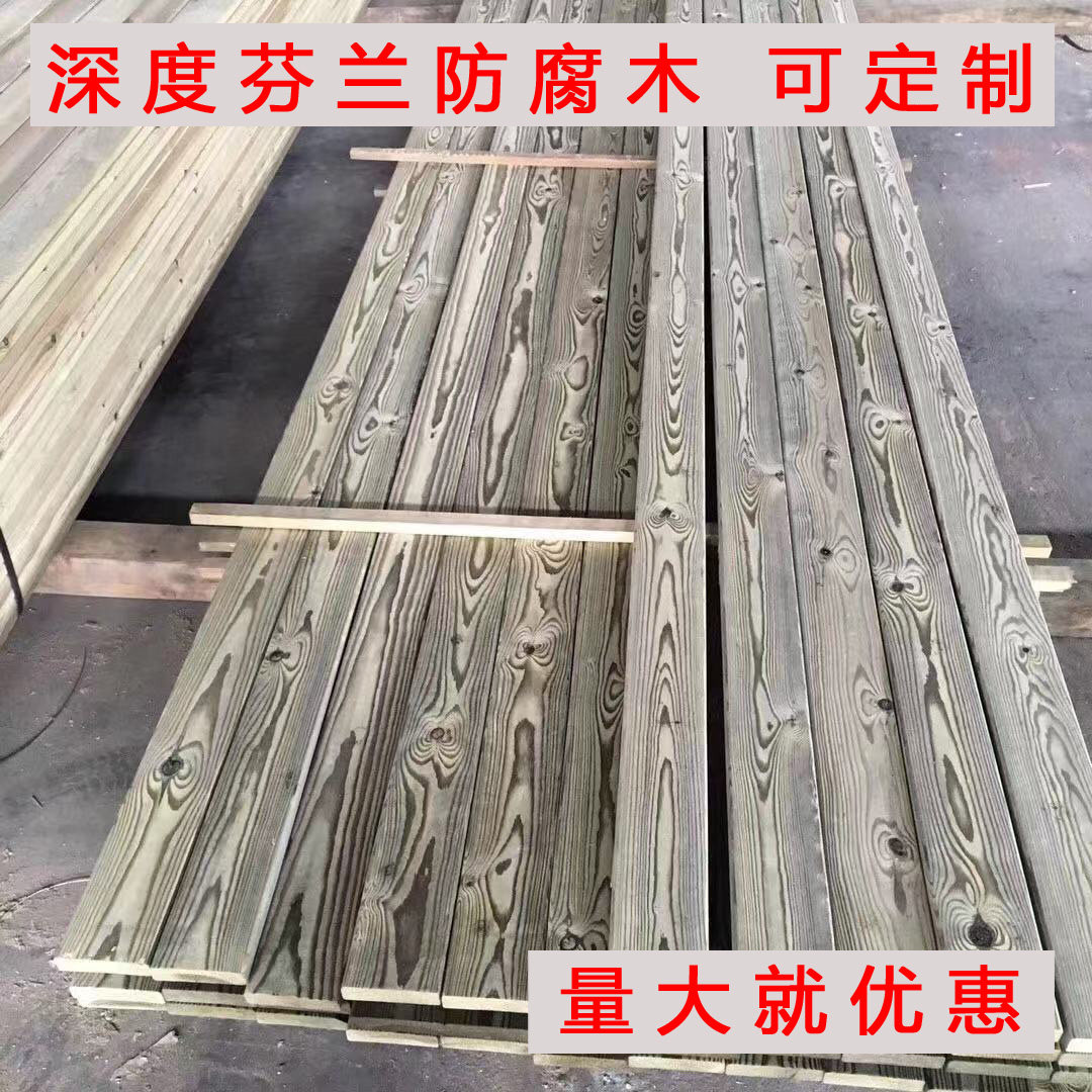 Finnish Wood Embalming Wood Floor Outdoor Balcony Wood Floor Terrace Terrace Patio Courtyard Depth Embalming Wood Wall Panel Door Head Shop