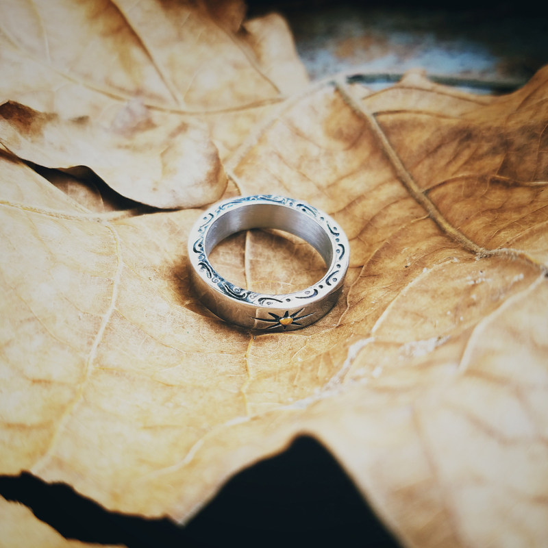 Bague mixte OTHER   en Acier au titane - Ref 3087558 Image 4