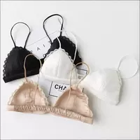 Tube top lụa gợi cảm không dây thép áo ngực quấn ngực bikini phần mỏng đồ lót tam giác ngủ áo ngực nữ bikini 1 mảnh