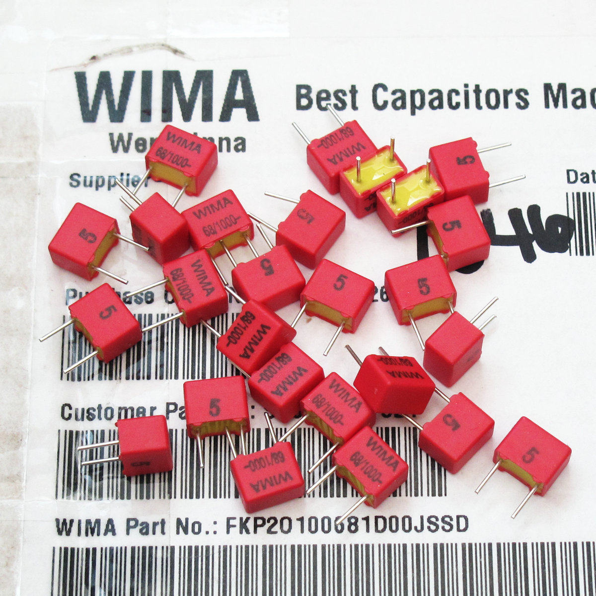 Немецкий конденсатор WIMA MKS2 FKP2 MKP2 MKS4 MKP4 MKP10 полный ассортимент Изображение 1