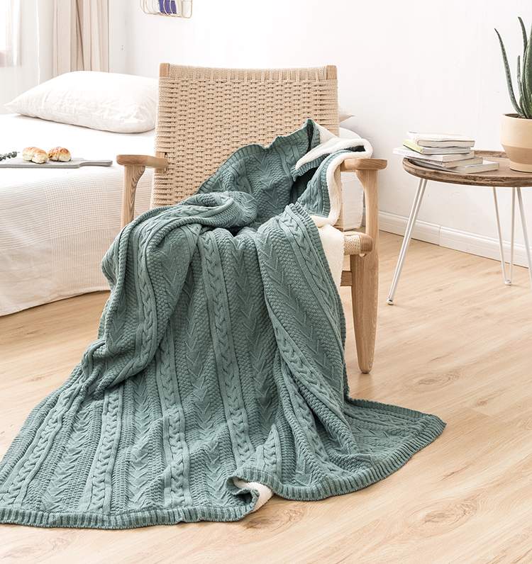 Tùy chỉnh biểu tượng in [đoạn con người] cộng với chăn khuẩn + cừu chăn bông hỗn Bắc Âu giải trí? - Ném / Chăn chăn lông nhung