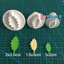 Rose leaf leaf spring stamper three-piece set Fondant cake Ultra-light clay clay clay mold diy handmade