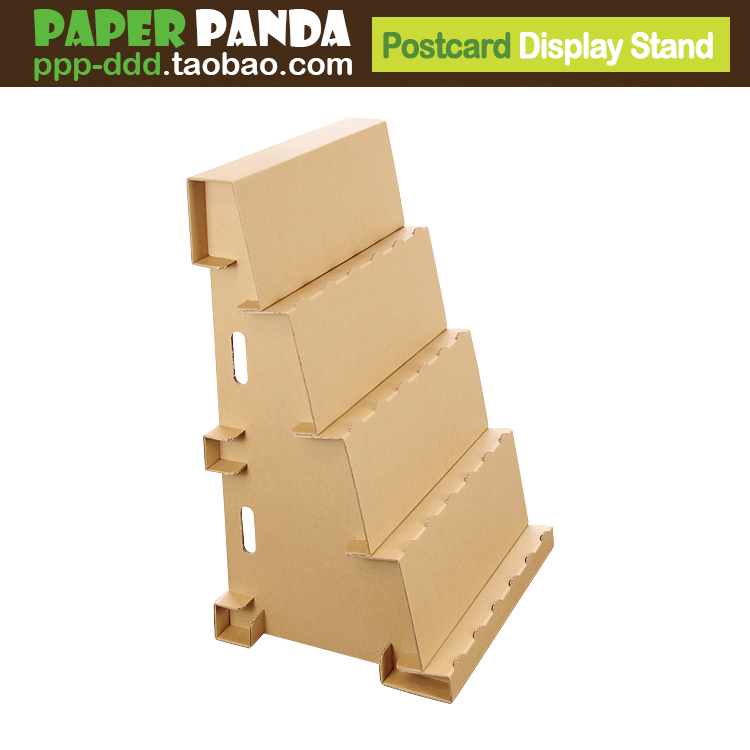 Paper Panda Desktop Step Ladder Paper Shelf Postcard Display Stand Notebook Display Rack Comic Exhibition Rack