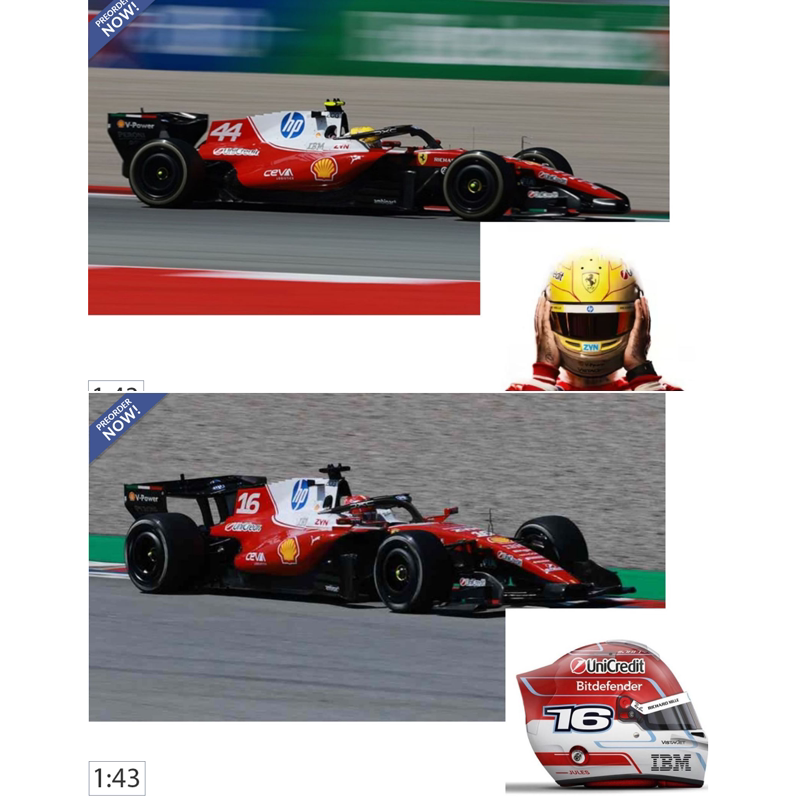 Bbr 1:43 Ferrari Sf-26 Barcelona 2026 Hamilton Leclerc F1 Racing Car Model Bbr 1:43 Ferrari Sf-26 Barcelona 2026 Hamilton Leclerc F1 Racing Car Model
