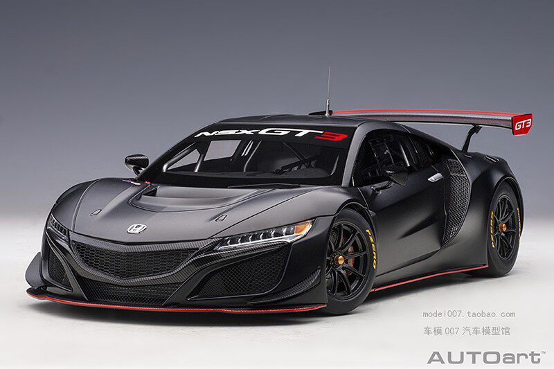 Модель машины autoart/奥拓 1/18 本田nsx honda nsx gt3 2018 汽车模型