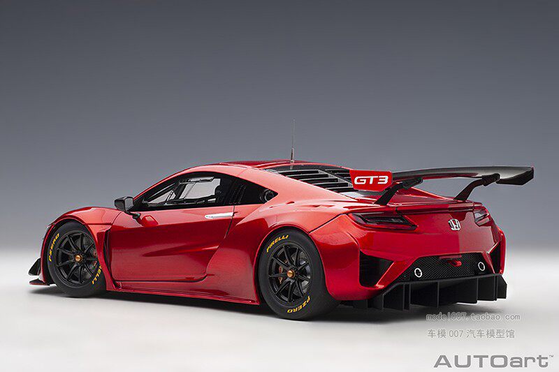 Модель машины autoart/奥拓 1/18 本田nsx honda nsx gt3 2018 汽车模型