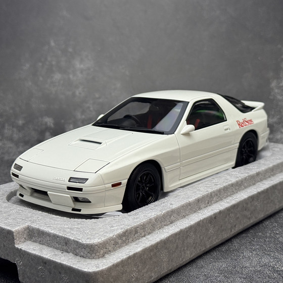 Whelart 1/18 Mazda Rx7 Fc3S Initial D Alloy Simulation Car Model