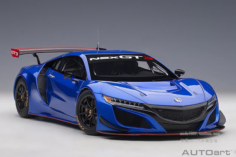 Модель машины autoart/奥拓 1/18 本田nsx honda nsx gt3 2018 汽车模型