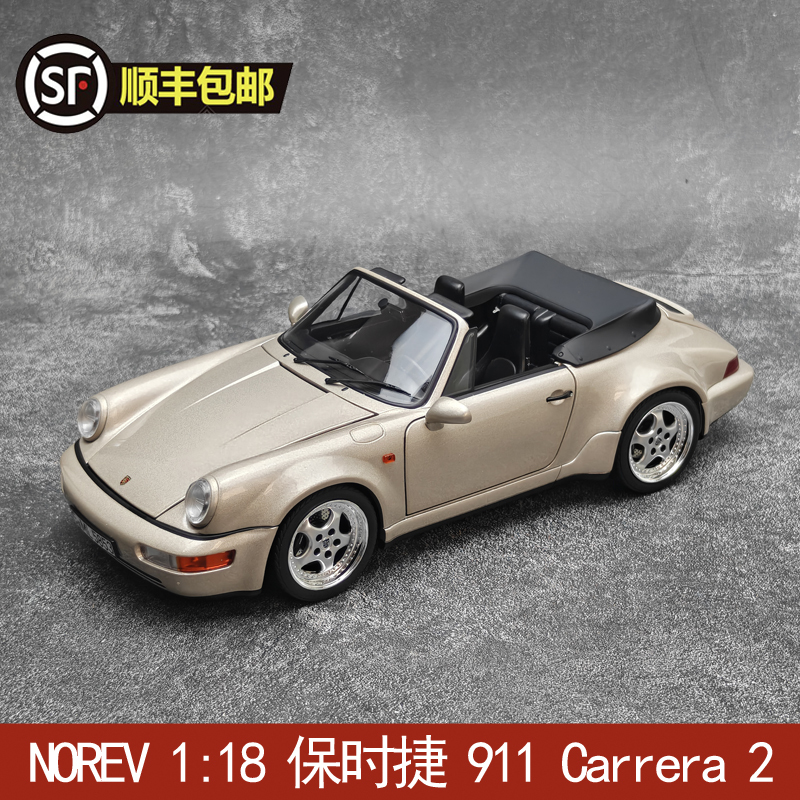 Norev 1:18 Porsche 911 Carrera 2 1992 Alloy Full-Open Car Model