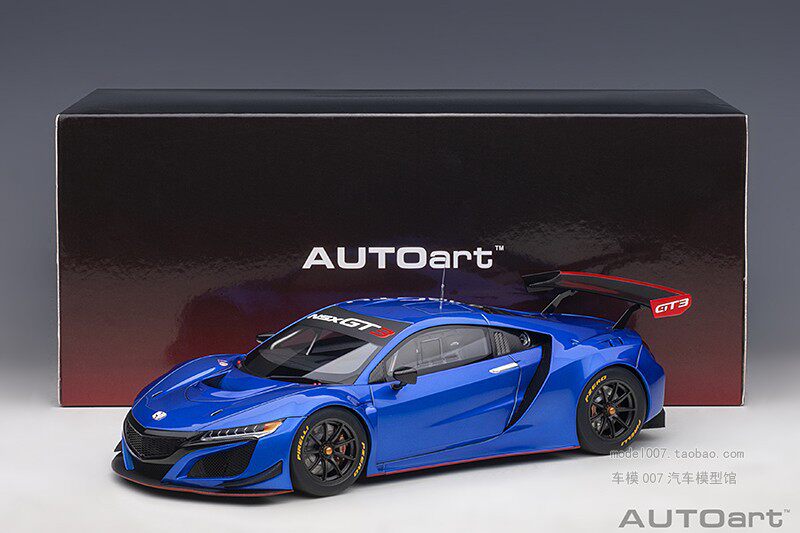 Модель машины autoart/奥拓 1/18 本田nsx honda nsx gt3 2018 汽车模型