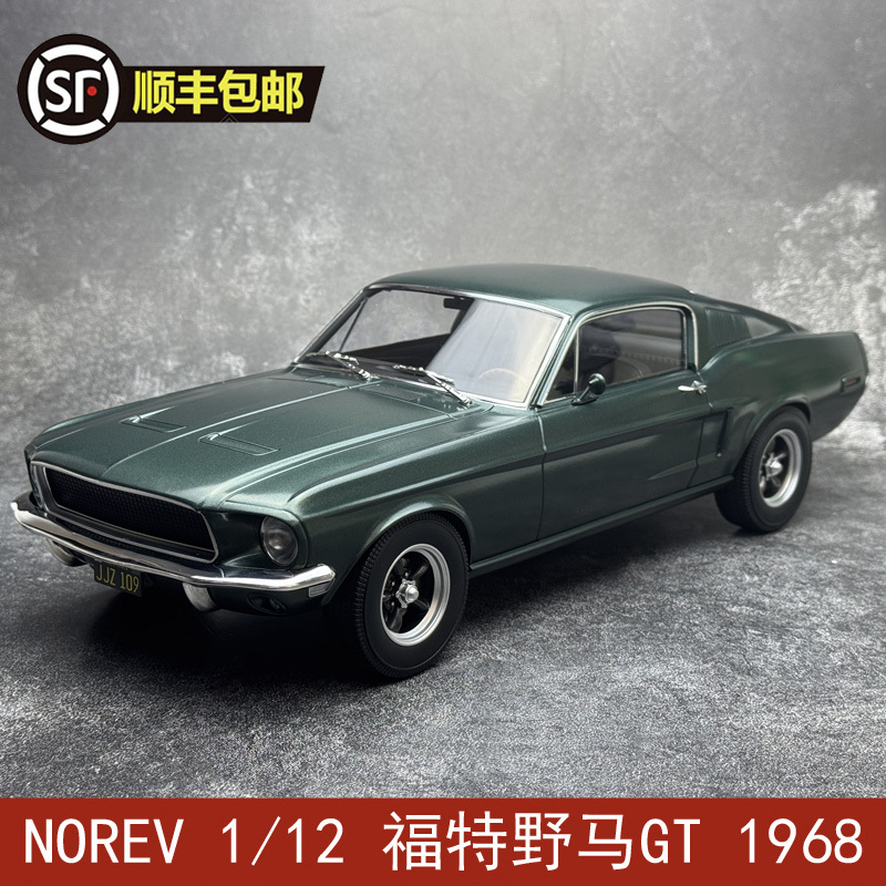 Norev 1/12 Ford Mustang Gt 1968 Alloy Car Model Norev 1/12 Ford Mustang Gt 1968 Alloy Car Model