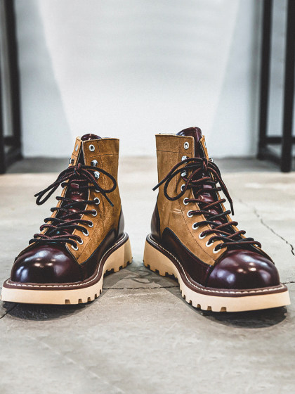 马丁靴男款夏季高帮皮鞋高级感复古靴子厚底男鞋英伦风真皮工装靴