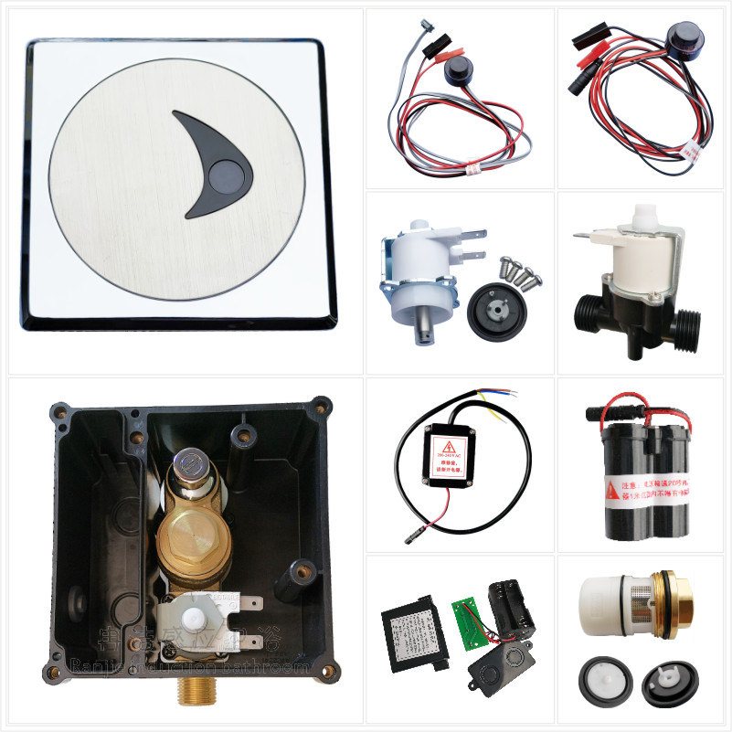 Fit American Standard Urinal Bucket Sensor Accessories F8004 8014 Panel Assembly Solenoid Valve Induction Window Battery Box