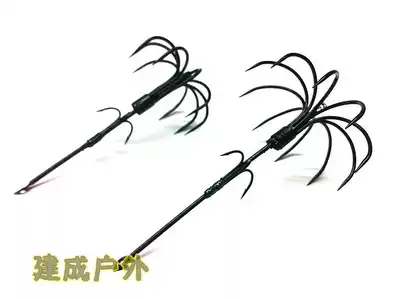 10-claw squid hook Octopus hook Wooden shrimp hook Squid hook Sea fishing squid hook Rock fishing squid octopus hook Claw hook