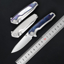 Unlimited Charlie Tattoo M390 steel folding knife titanium alloy folding knife collection of camping defense tool sharp tool